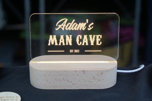 Holo Lamp: [Custom Name]'s Man Cave