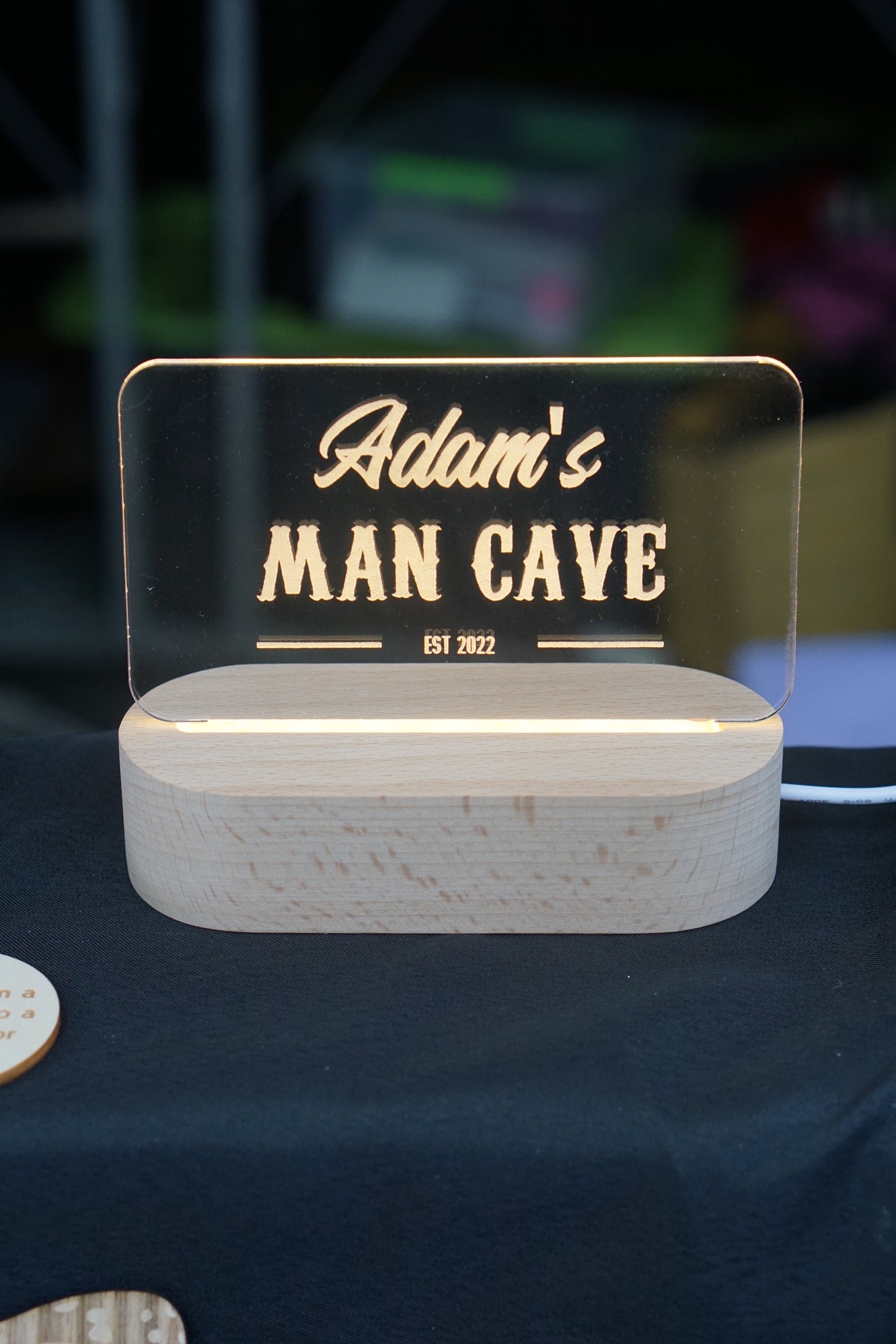 Holo Lamp: [Custom Name]'s Man Cave